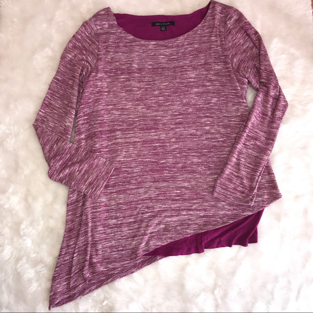 Zac and Rachel asymmetrical top